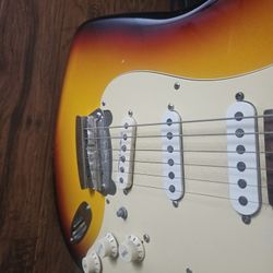 Carruthers Strat Style Electric Guitar Sunburst