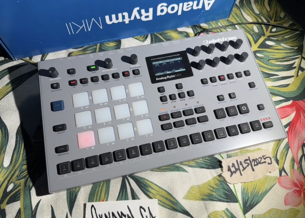 Elektron Rytm MKII Analog Drum Machine 