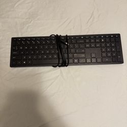 HP USB Wired Keyboard – Full Size w/ Number Pad