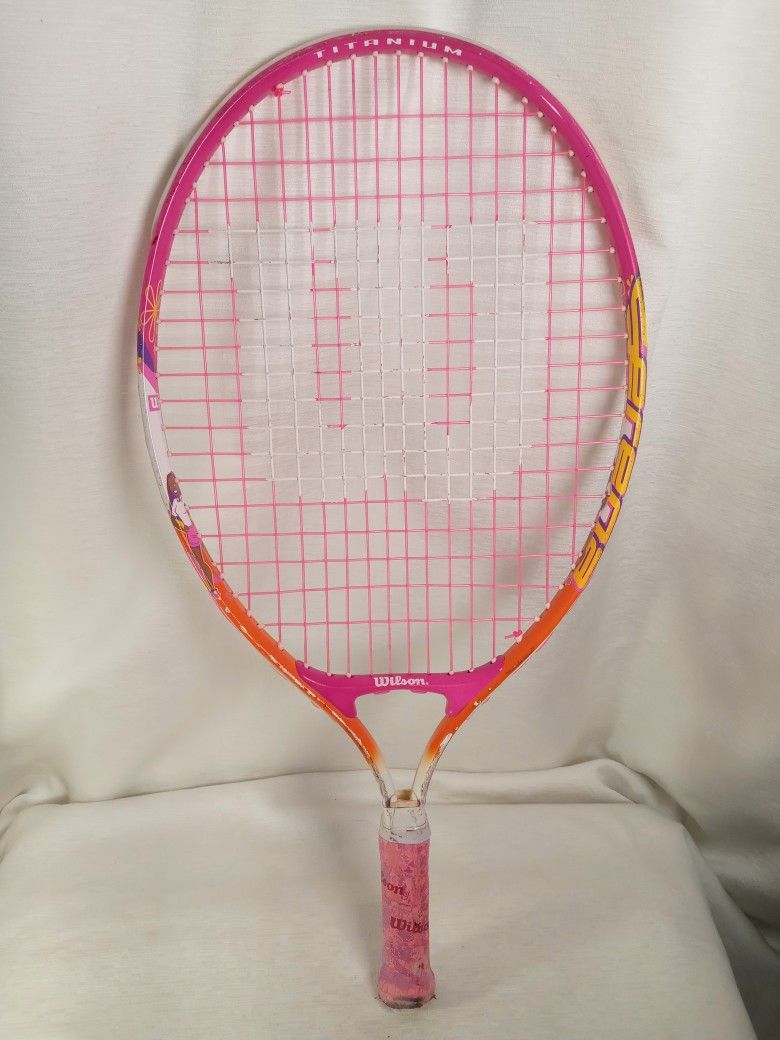 Wilson 21 Inch Serena And Venus Tennis Racket Pink Grip Sport Athletic Rare 