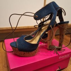 Denim Heels