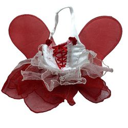 Build A Bear Workshop Valentine's Day Dress Fairy Wings Princess Ball Gown Costume