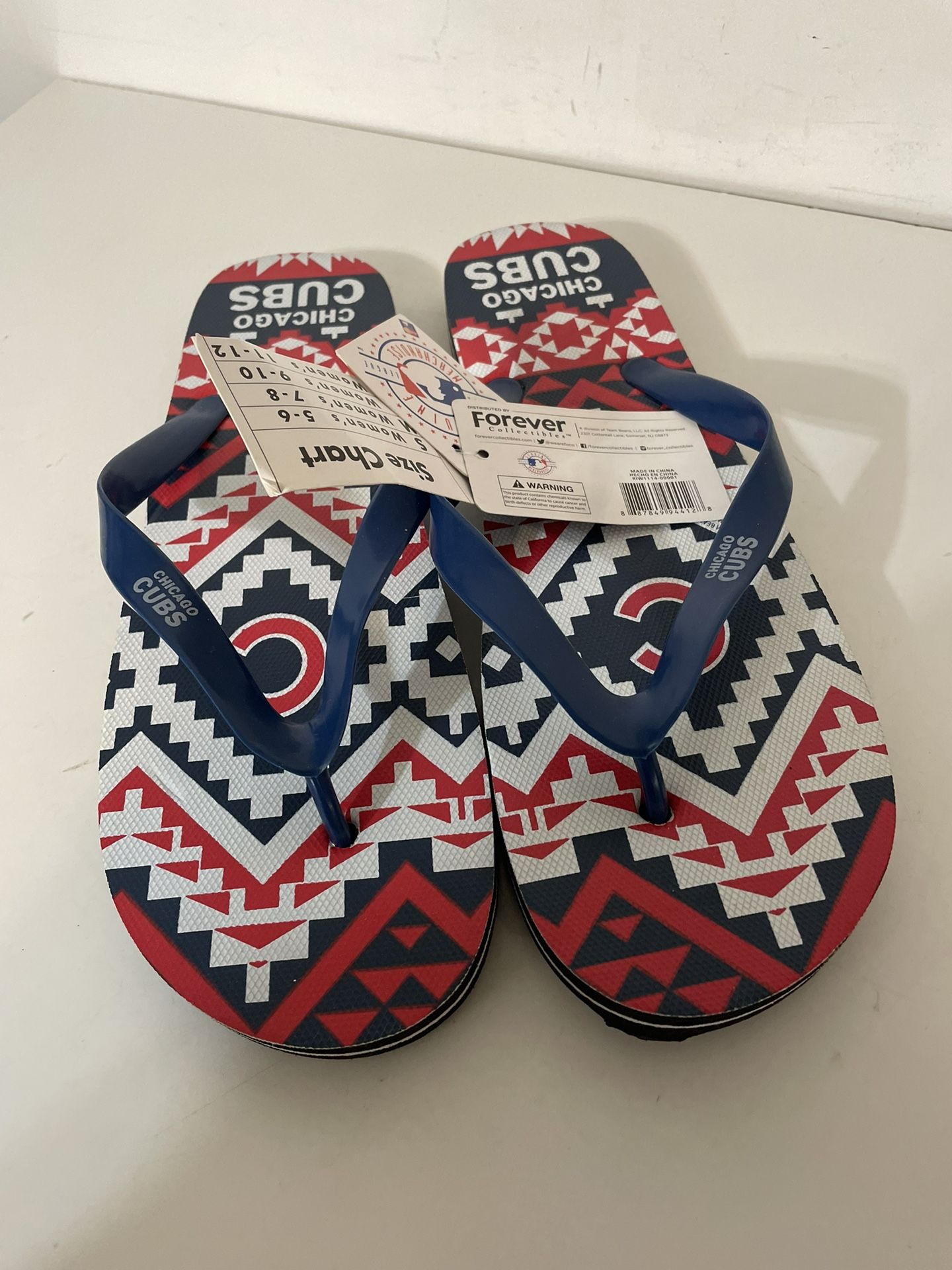Cubs Flip Flops Womens 11 Never Used