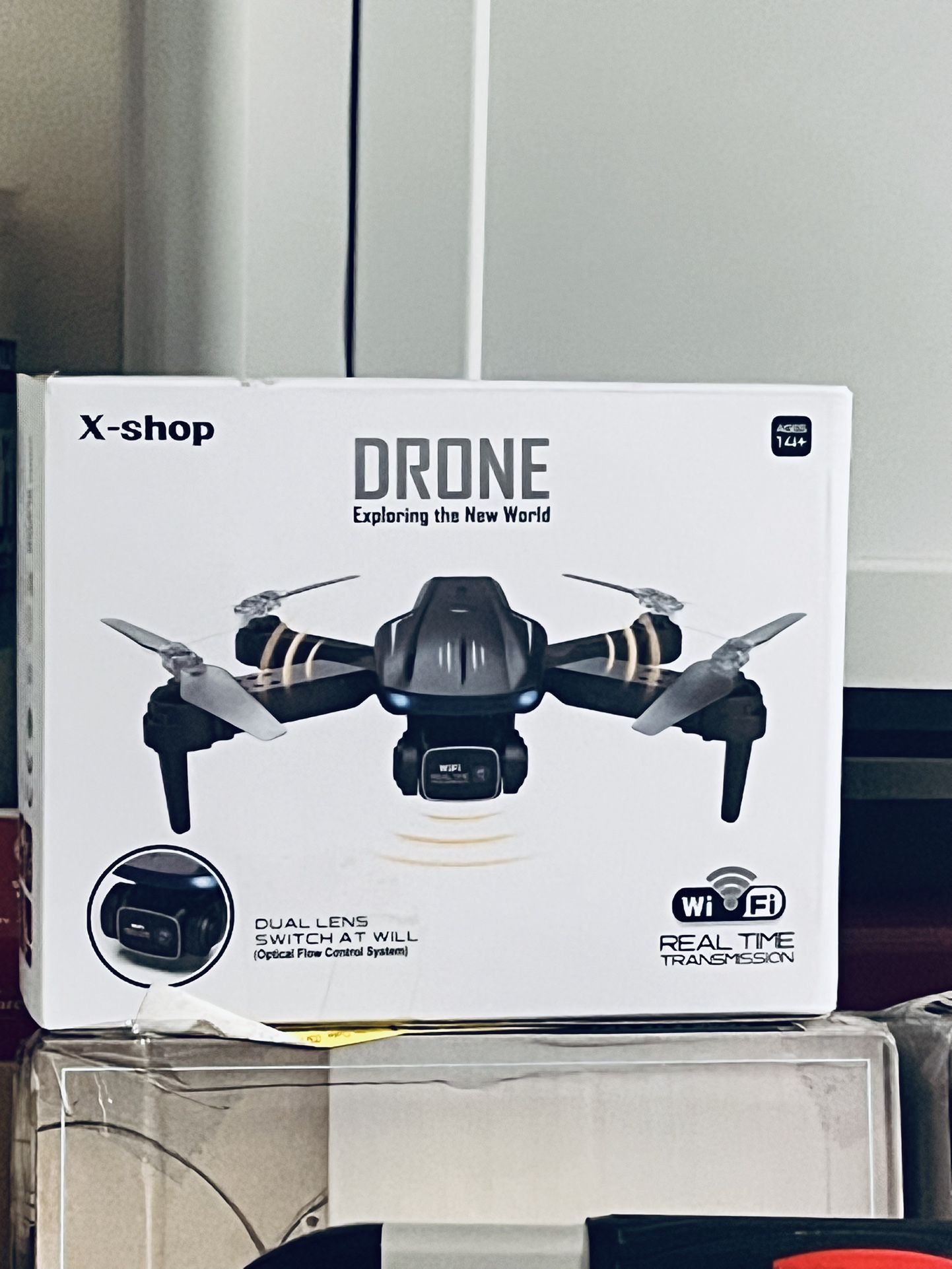 Brand new Drone with REAL WIFI TRANSMISSION Camera 1080P HD, FPV Drones with 2 Batteries,