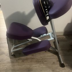 Massage chair with cover carrier