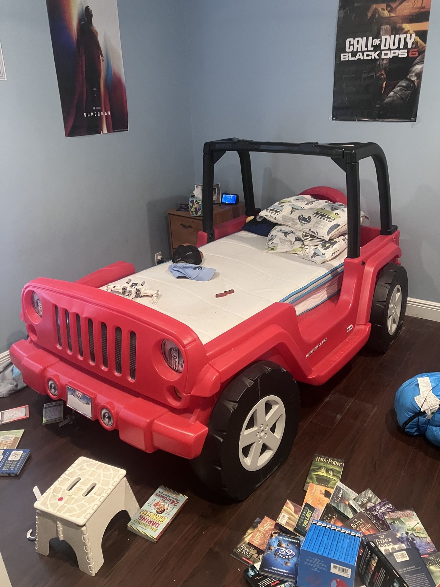 Little takes wrangler jeep bed
