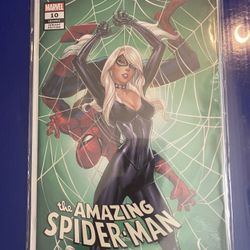 Amazing Spider-Man #10 J Scott Campbell Black Cat Variant Marvel Comics 2019 (NM)