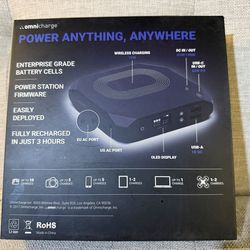 Omnicharge Omni 20+ 20000mAh Portable Power Bank AC Outlet USB-C 100W Laptop