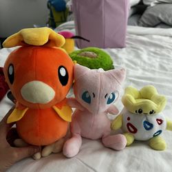 Pokemon Stuffed Animals Plushies Torchic Mew Togepi