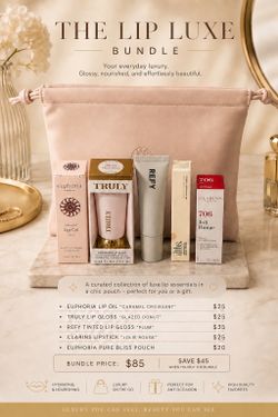 All Luxury Lippies Bundle In A Limited Edition Pink Bag