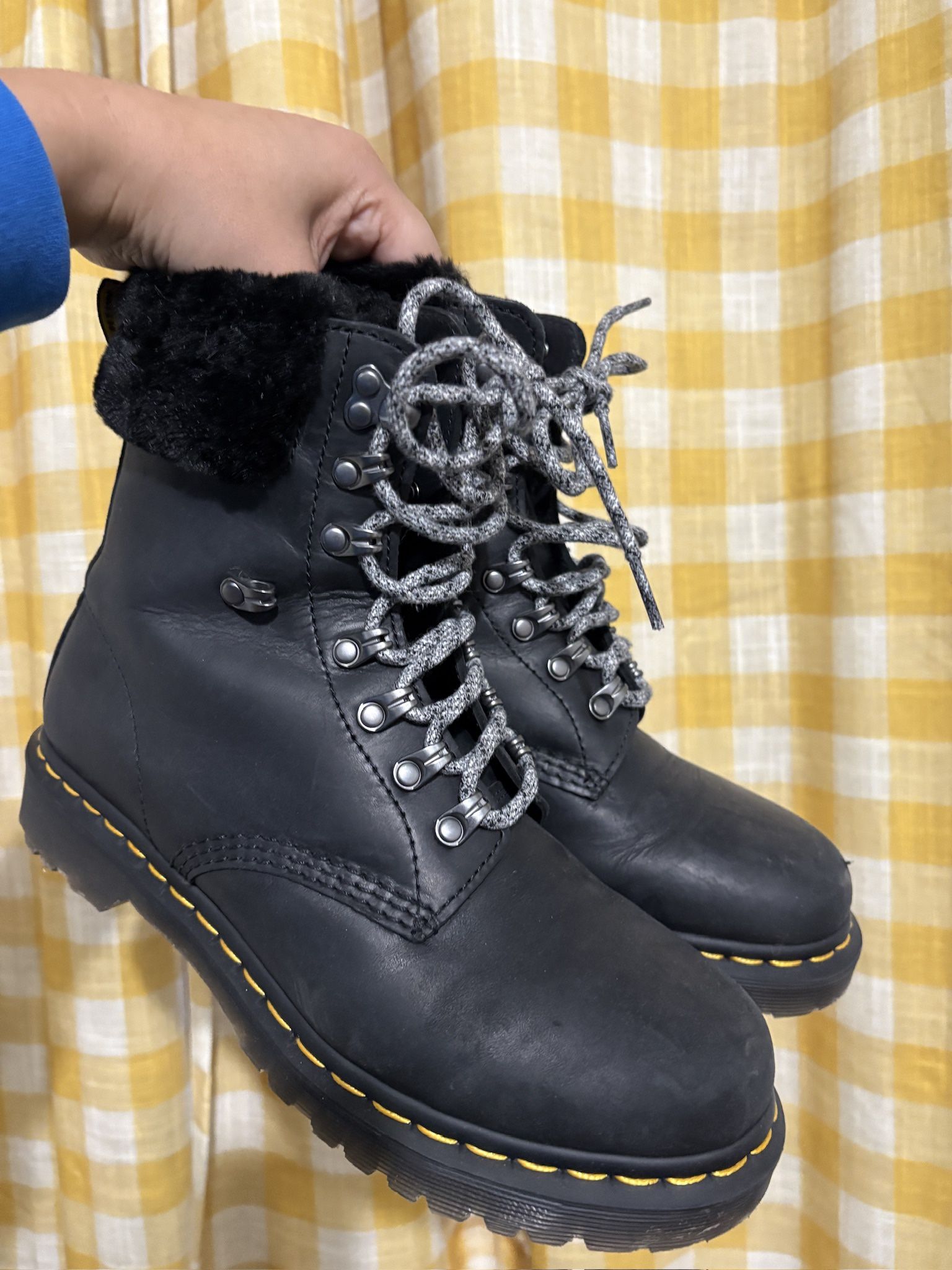 Doc Martens faux fur lined winter boots