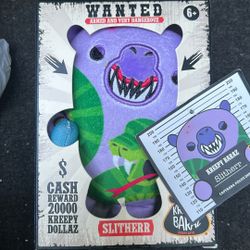 Kreepy Baraz Slitherr Capybara Plush Doll Purple Green Collectible New In Box