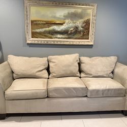 Suede Couch