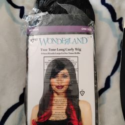 Two Tone Long Curly Wig