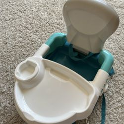 Baby booster feeding seat with tray