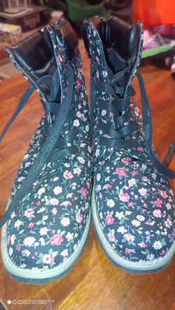 Women's floral Print Boots