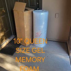 NEW QUEEN 10 INCH GEL MEMORY MATTRESS