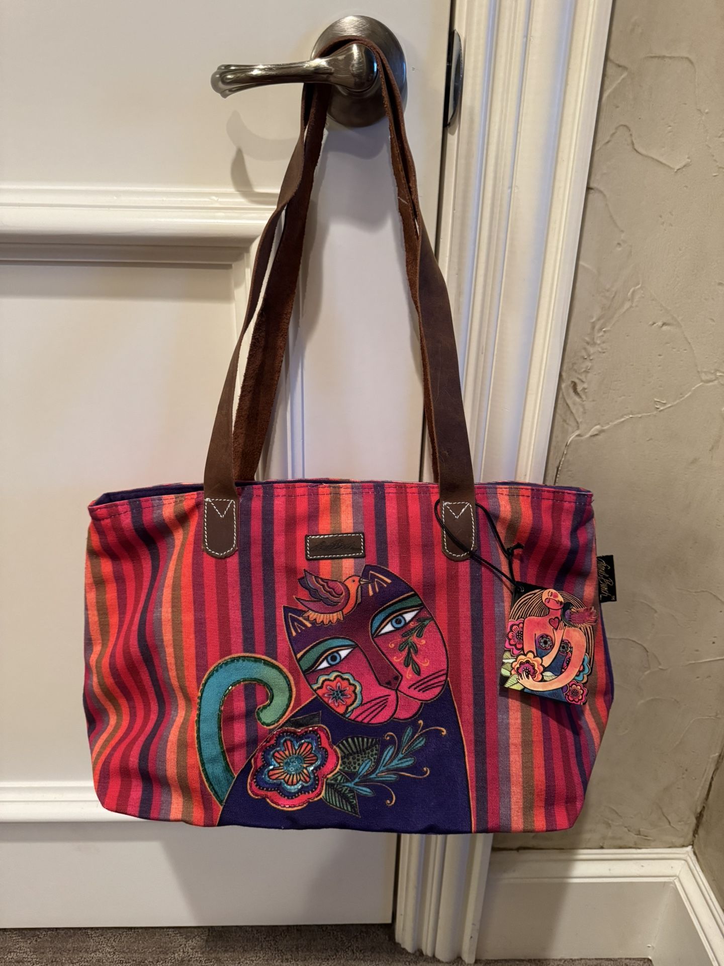 Laurel Burch Elena Cat Medium Tote