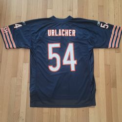 🔥 Chicago Bears Brian Urlacher #54 Reebok NFL Equipment Football Jersey Navy Blue Size Large 👀

✨ Overall pre-owned condition.

Original Price: $75