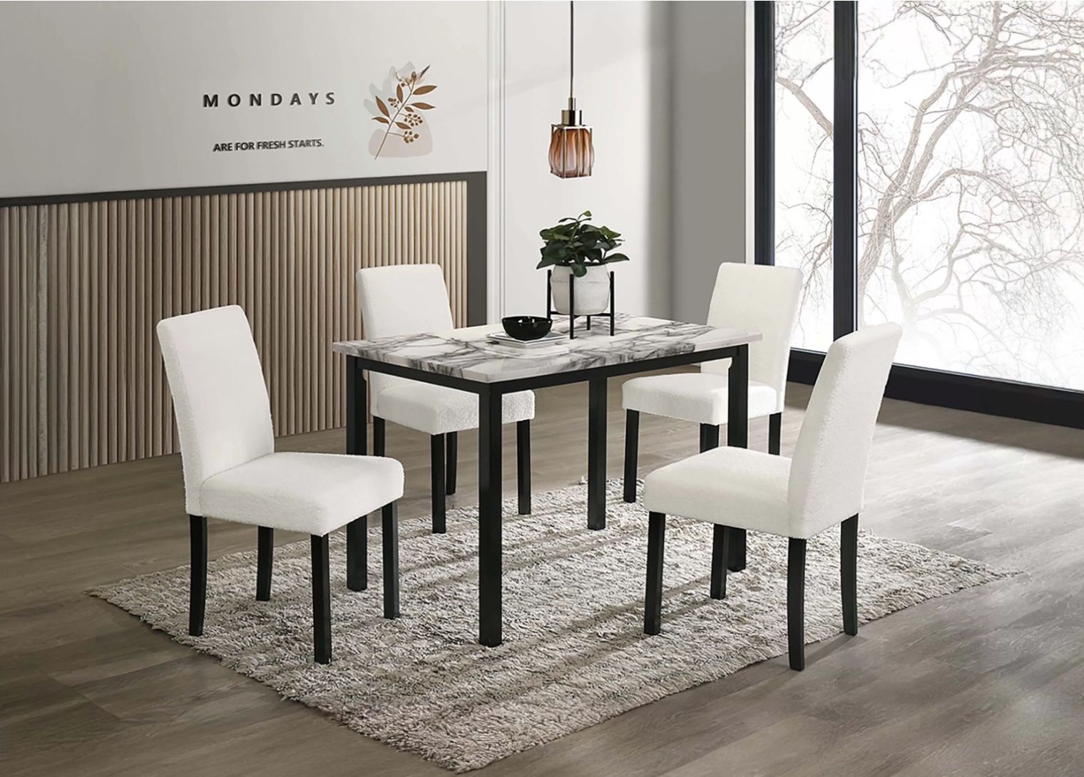 Beautiful 5pc Dining Table Set