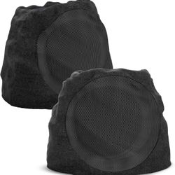 Outdoor Speakers Bluetooth Waterproof Patio Rock Speakers Outdoor Wireless,Solar-Powered,Weatherproof Design Ideal for Patio,Pool, Garden, Deck and Ot