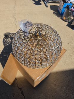 Gold Crystal chandelier