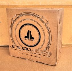 JL Audio 10TW3 Shallow 10" Dual Voice Coil Subwoofer 800 Watts 10TW3-D4 🚨 Payment Options Available 🚨 No Credit Needed 🚨 