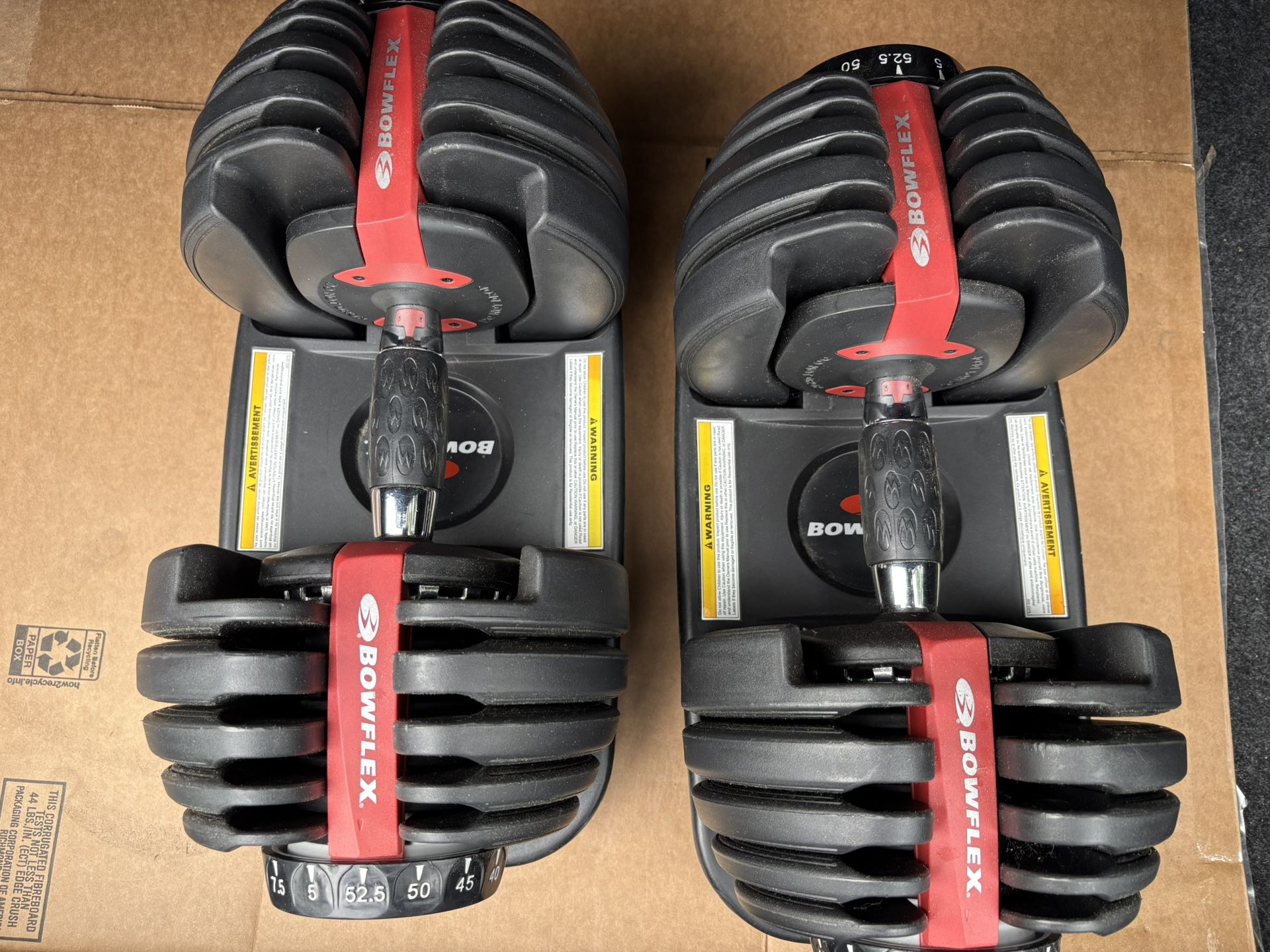 BOWFLEX ADJUSTABLE WEIGHTS