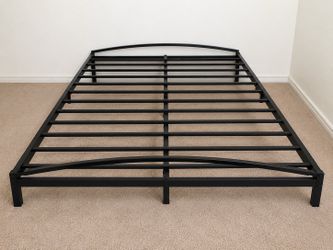 Full size bed frame and mattress