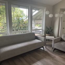 Mid century Modern Sofa And Chair Set