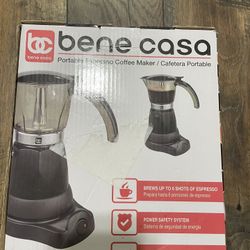 Bene Casa Electric Espresso Maker/Cafetera