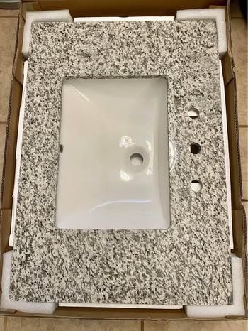 Home Decorators Collection 31 in. W Granite Single Vanity top