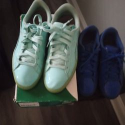 Emerald Green Jordans  Puma 7y 