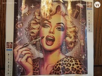 Marilyn Monroe lipstick Diamond Painting kit whatmost