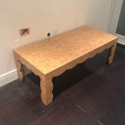 Burl Mid Century Modern Coffee Table (available)