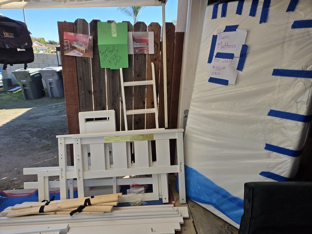 Twin Loft Bed With Mattress