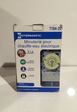 Intermatic electric water heater timer -T104-20
