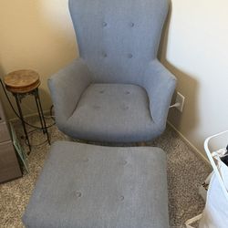Accent Chair With Foot Stool