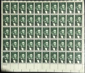 1965 U.S. STAMPS - PROMINENT AMERICAN SERIES: 1c ABE LINCOLN STAMPS - SC # 1113 - MNH