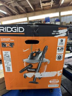 Vacuum Ridgid Wet Dry 9 Gallon. New In Box