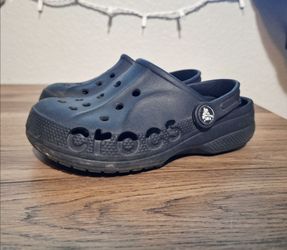 Kids Size 13 CROCS Black Shoes