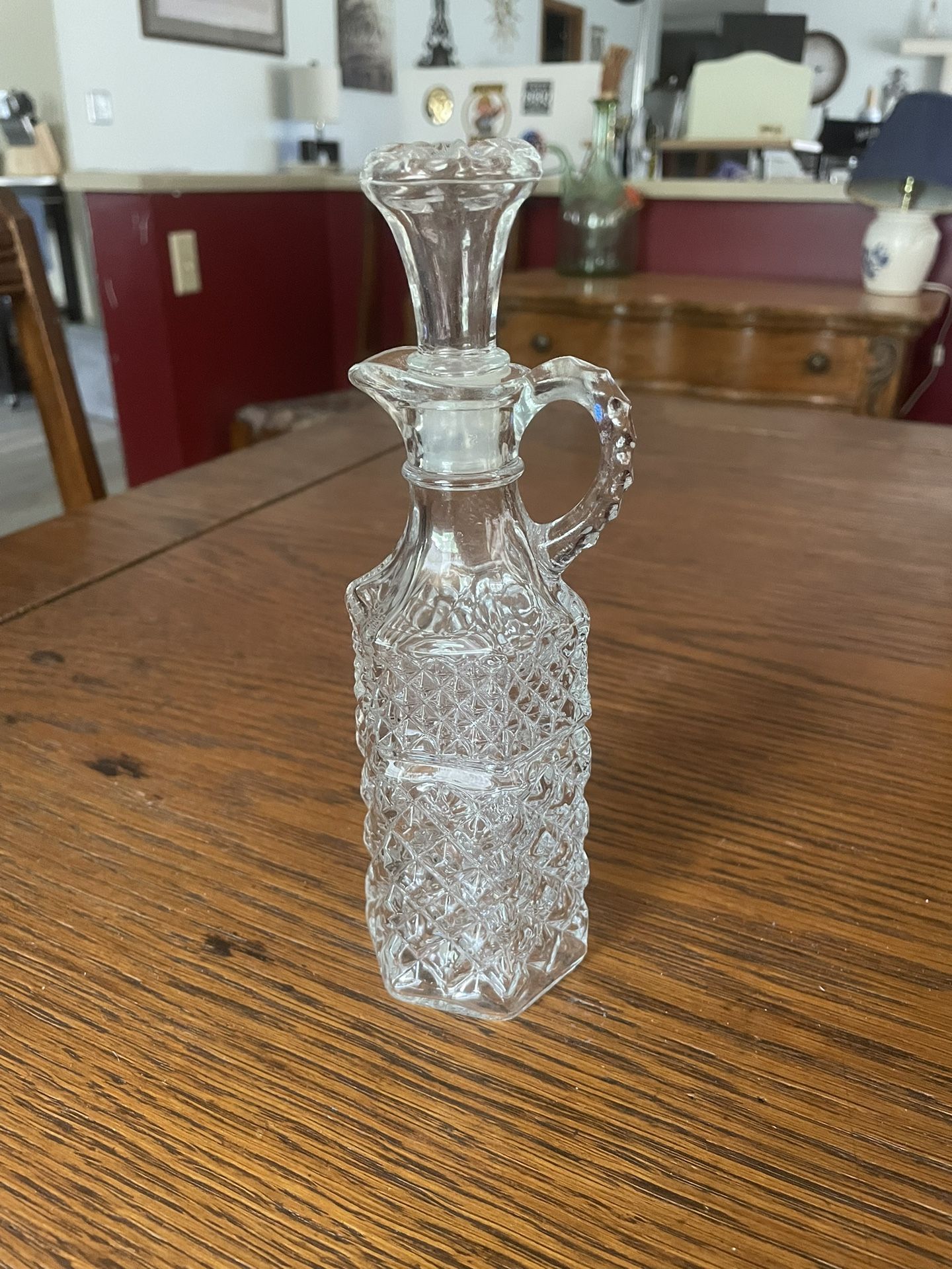 Vintage Oil Jar With Lid