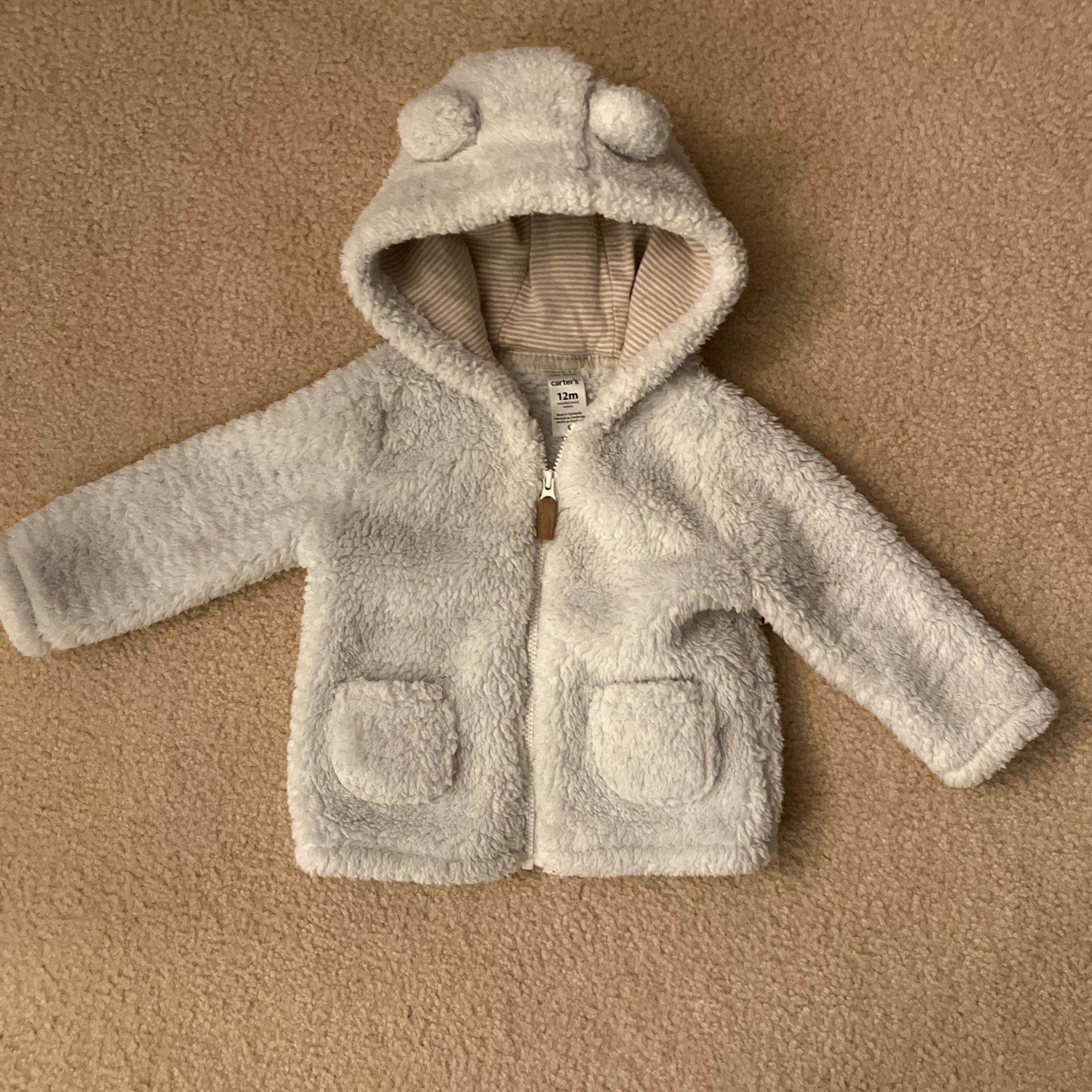 12M Carters Fleece Coat