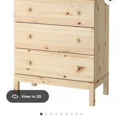 IKEA TARVA 3 Drawer Pine Dresser