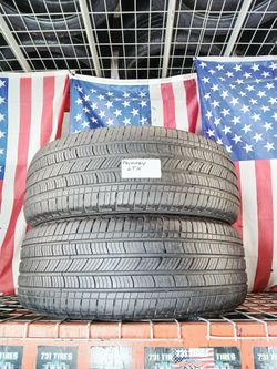 ✅  P265/60R18 MICHELIN ENERGY SAVER A/S ALL SEASON 265 60 18 SET 2 NICE USED TIRES 
