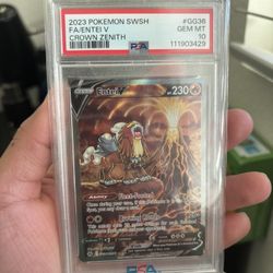 PSA 10 ENTEI V GG36/GG70 FULL ART CROWN ZENITH POKEMON