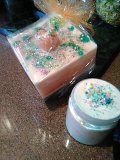 Hello Kitty theme soap in whipped soap sugar scrub