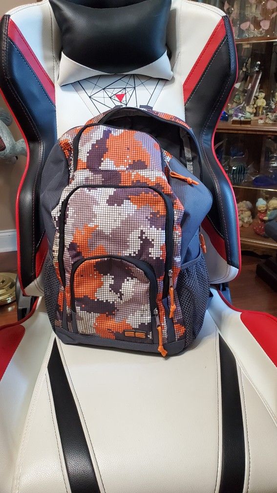 Orange and Gray Backpack
