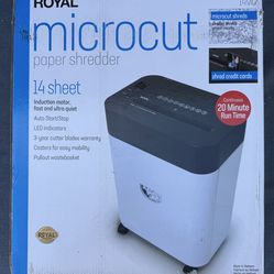 Microcut Paper Shredder 14 Sheet Credit Card Shredder NEW