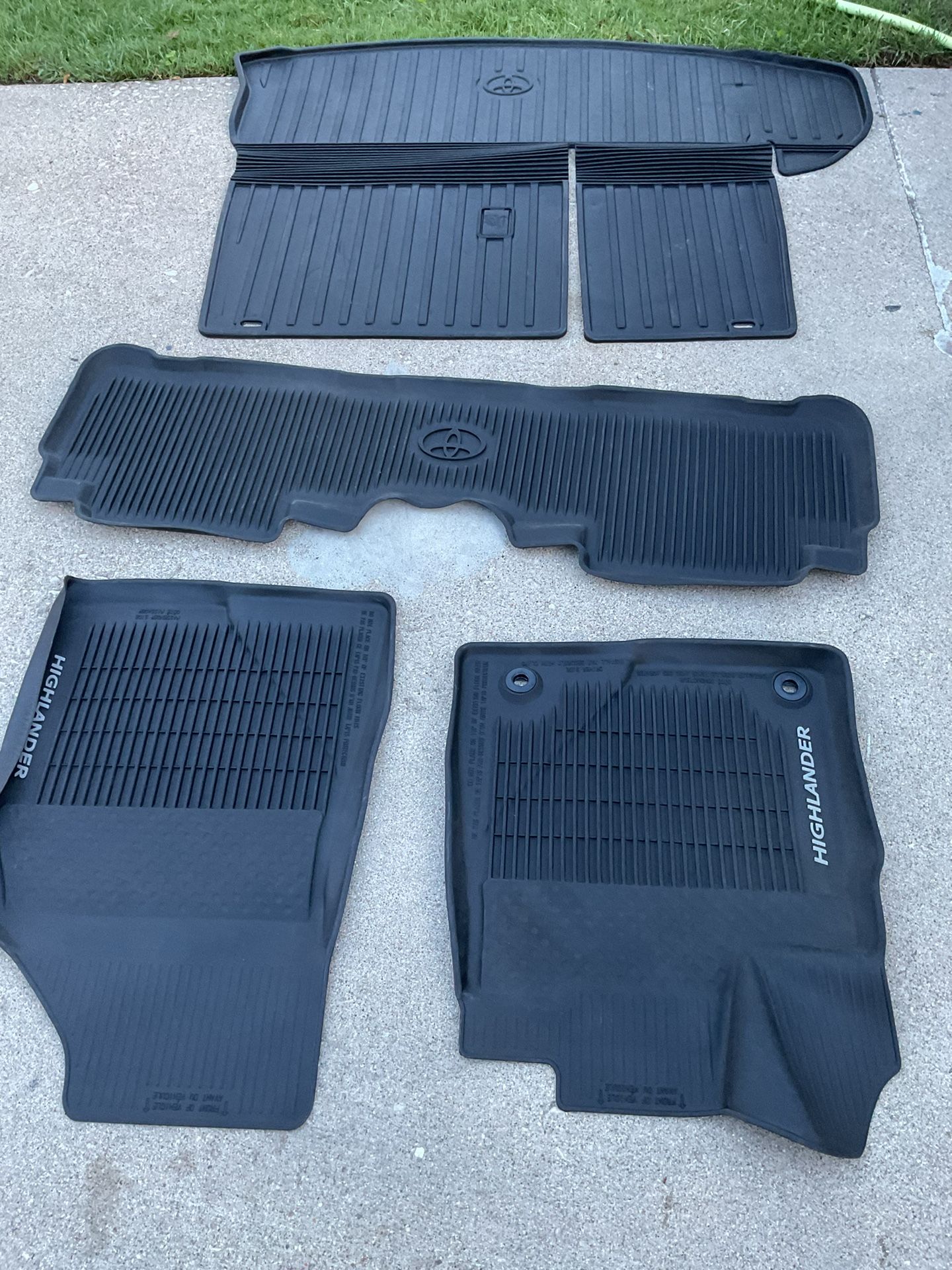 2014-2019 Toyota Highlander OEM All Weather Floor Mats 